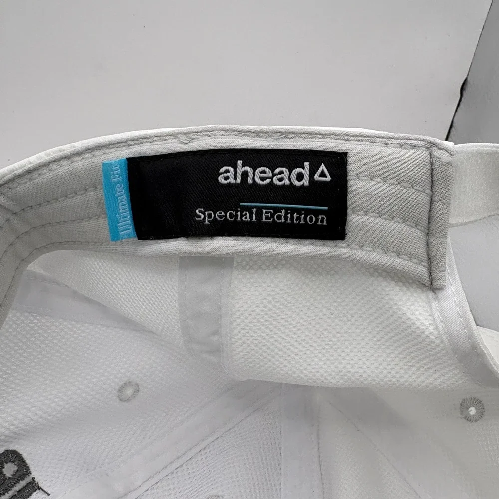 Ahead Tour Championship Golf Hat Special Edition White Mens‎ Adjustable